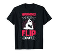 Funny Yoga Warning I Might Flip Out T-Shirt - Minimalist Print for Adults - T-Shirt, Sweatshirt, Hoodie
