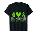 Peace Love Hope Mental Health T-Shirt - Custom Art Print for Adults - T-Shirt, Sweatshirt, Hoodie