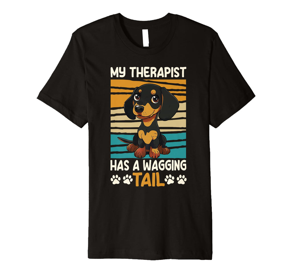 Dachshund Therapy Service Dog T-Shirt - Casual Everyday Wear for Adults - T-Shirt, Sweatshirt, Hoodie