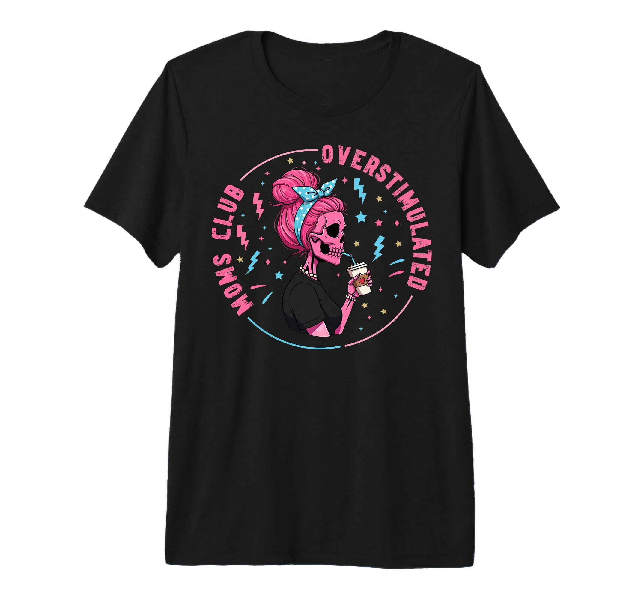 Overstimulated Moms Club Tri Blend T-Shirt - Trendy Graphic Men Women - T-Shirt, Sweatshirt, Hoodie