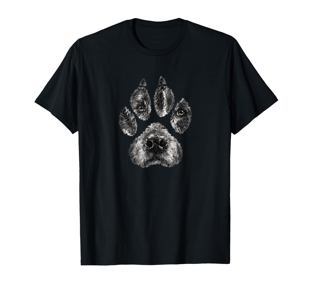 Dog Paw Face Tattoo Pet Lovers T-Shirt - Graphic Print for Adults - T-Shirt, Sweatshirt, Hoodie