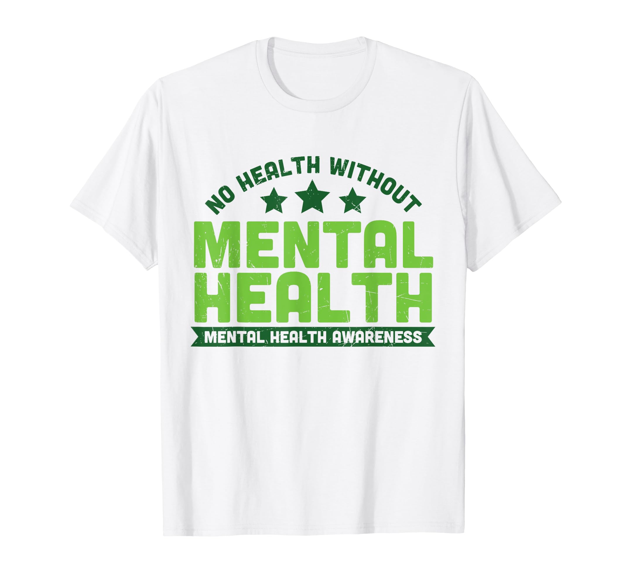 No Health Without Mental Health Therapist T-Shirt - Graphic Print Men Women - T-Shirt, Sweatshirt, Hoodie