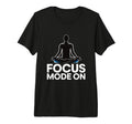 Focus Mode Meditation Silhouette Tri T-Shirt - Custom Art Print Unisex - T-Shirt, Sweatshirt, Hoodie