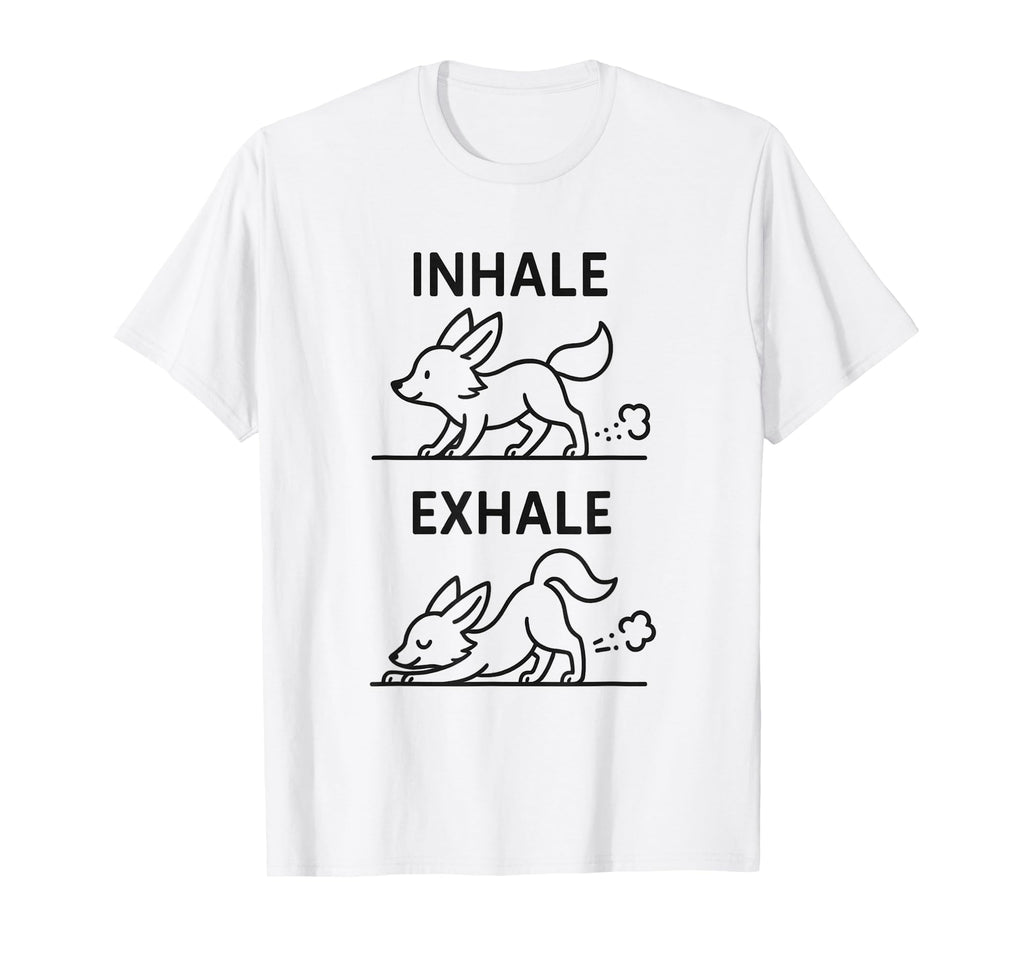 Funny Yoga Inhale Exhale Pooping Animal T-Shirt - Custom Art Print Unisex - T-Shirt, Sweatshirt, Hoodie
