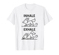 Funny Yoga Inhale Exhale Pooping Animal T-Shirt - Custom Art Print Unisex - T-Shirt, Sweatshirt, Hoodie