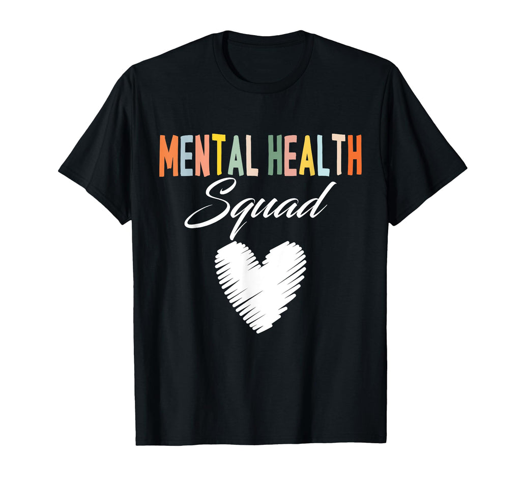 Mental Health Squad Heart Mental Health T-Shirt - Graphic Print for Adults - T-Shirt, Sweatshirt, Hoodie