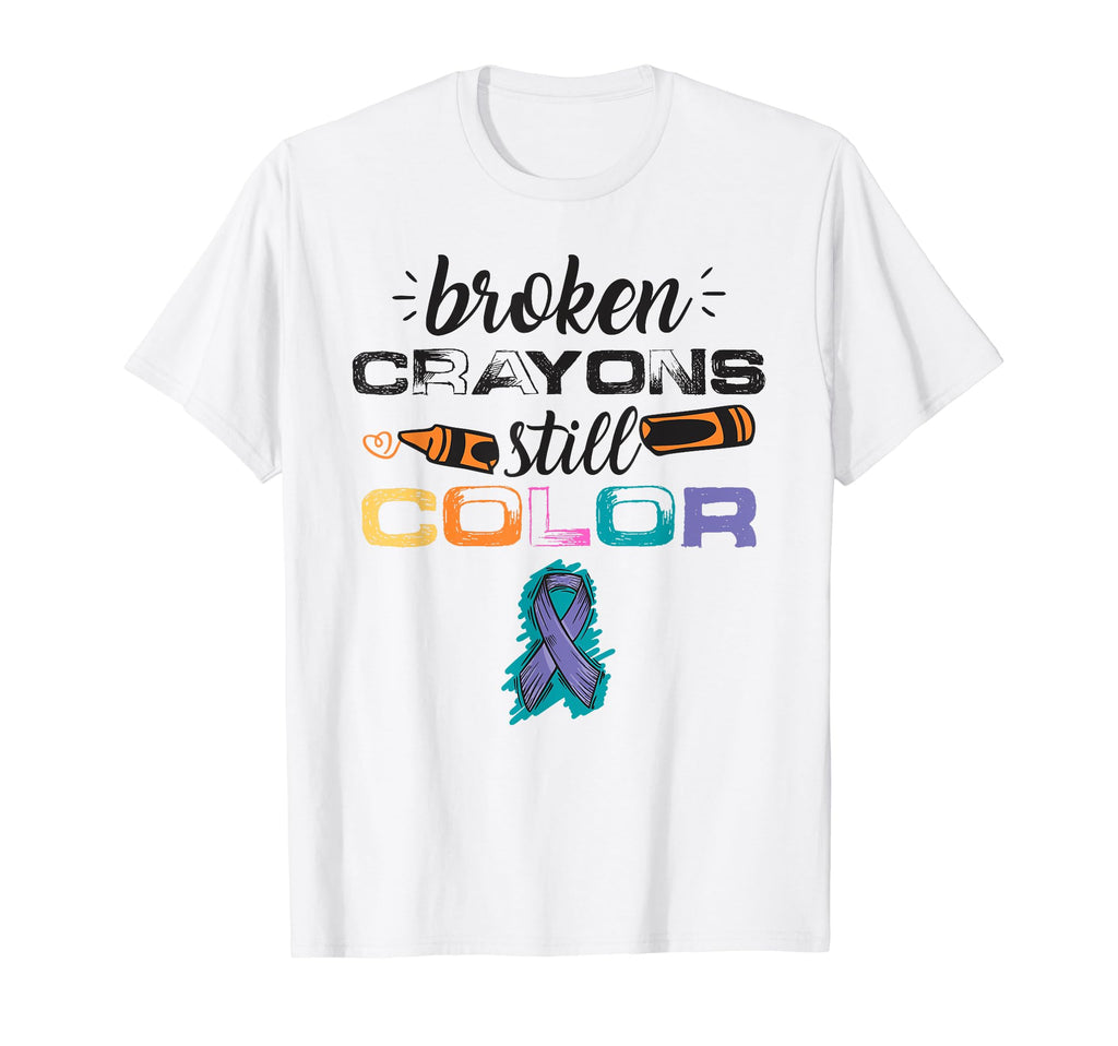 Broken Crayons Still Color Suicide T-Shirt - Trendy Graphic Men Women - T-Shirt, Sweatshirt, Hoodie