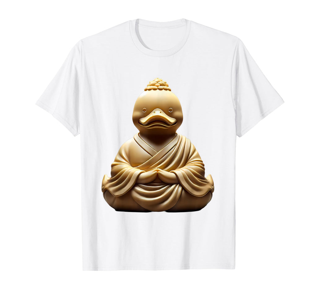 Buddha Rubber Duck Mindfulness Yoga T-Shirt - Unique Graphic Unisex - T-Shirt, Sweatshirt, Hoodie