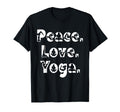 Peace Love Yoga Mindfulness Zen T-Shirt - Fun Novelty Design Men Women - T-Shirt, Sweatshirt, Hoodie