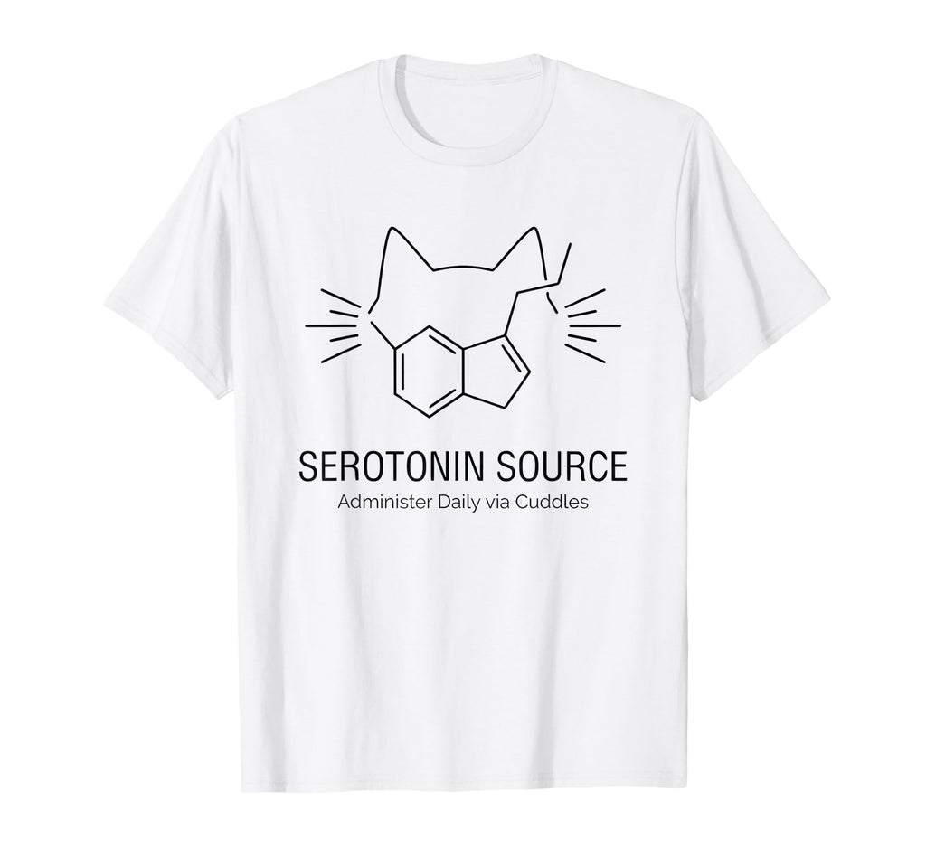 Serotonin Source Molecule Cat Ears T-Shirt - Streetwear Style for Adults - T-Shirt, Sweatshirt, Hoodie