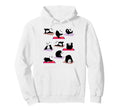 Funny Pandas Yoga Poses Meditation Hoodie - Casual Everyday Wear Unisex - T-Shirt, Sweatshirt, Hoodie