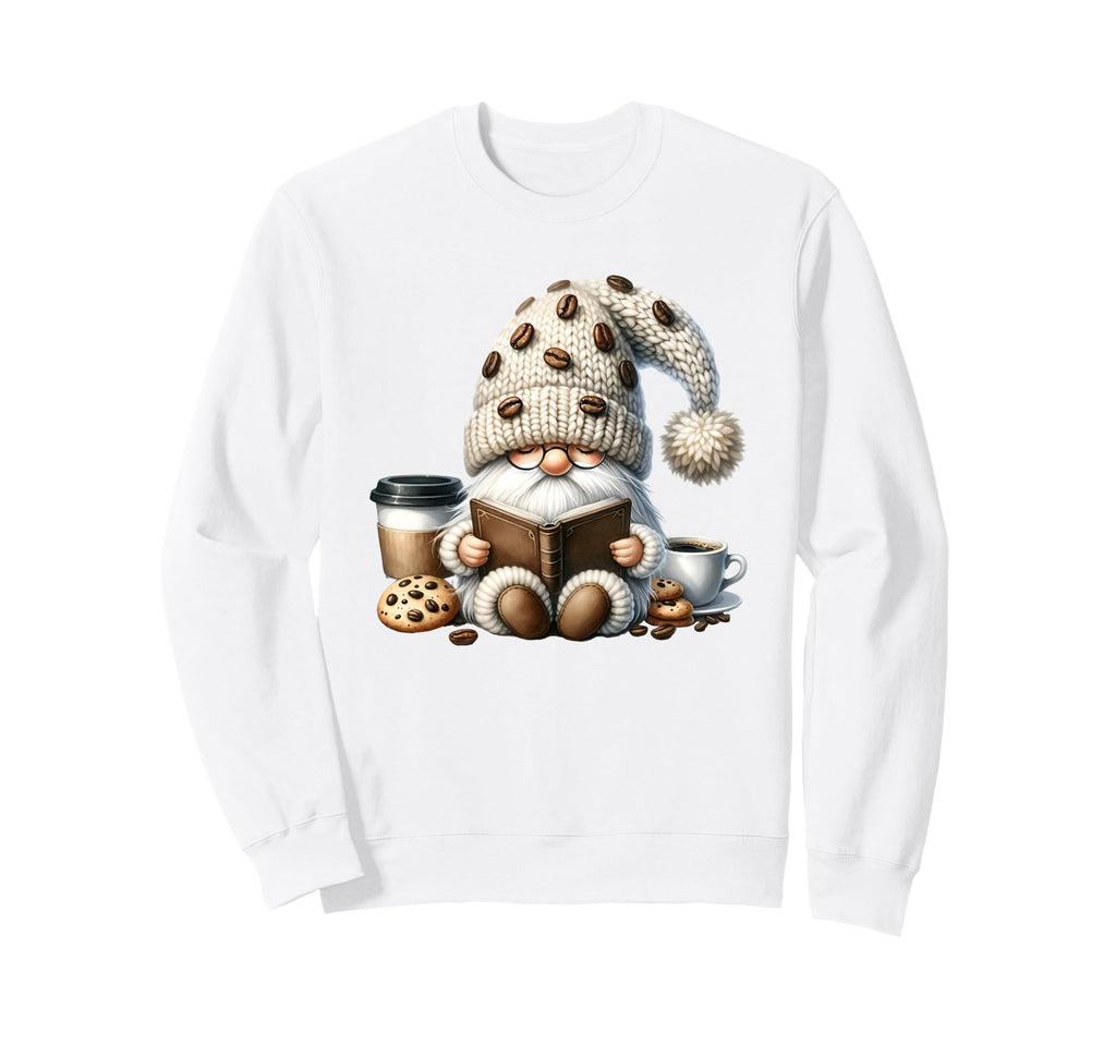 Retired Teacher Gnome Love Reading Sweatshirt - Aesthetic Graphic Unisex - T-Shirt, Sweatshirt, Hoodie