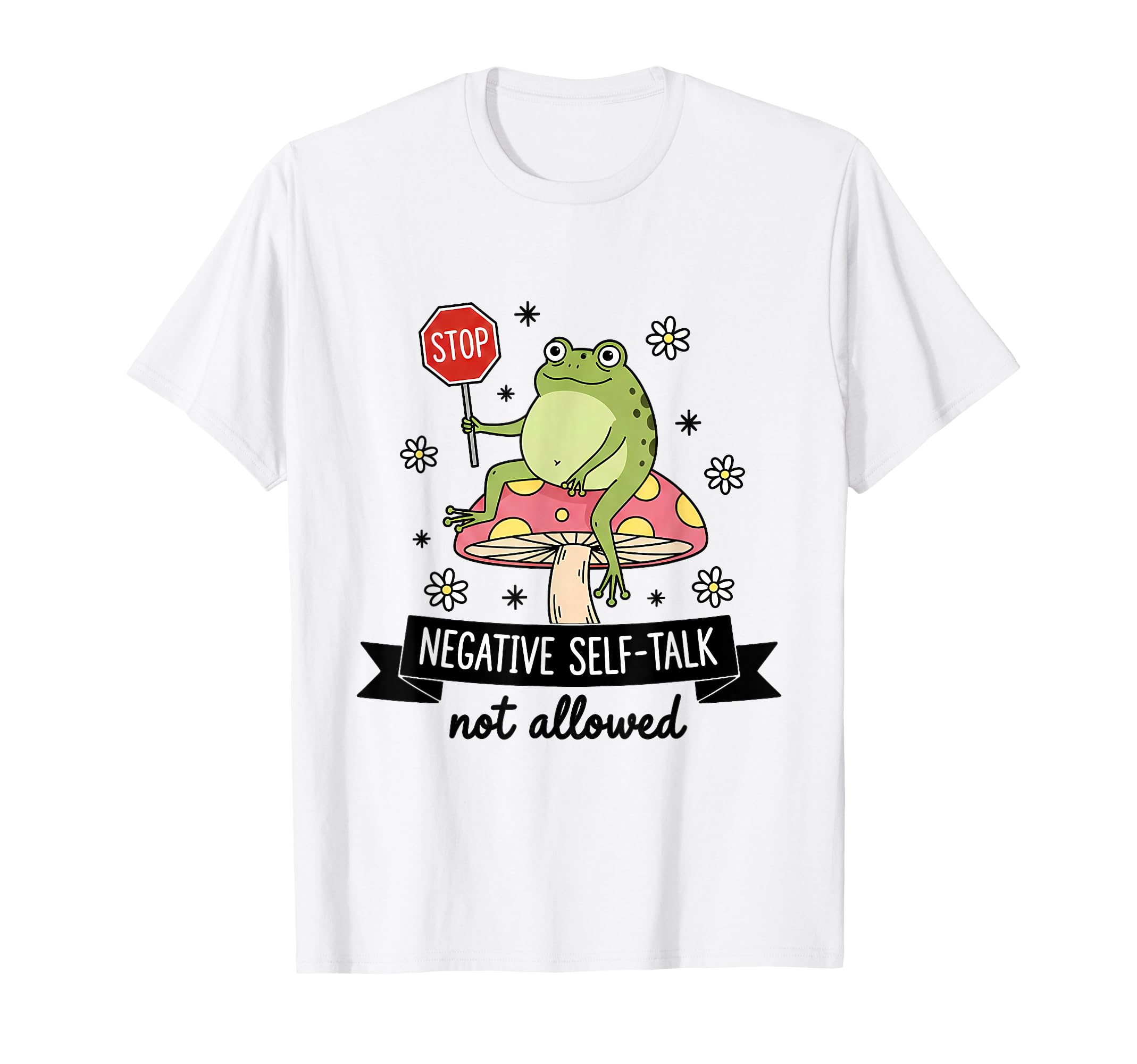 Mental Health Positive Vibes T-Shirt - Custom Art Print for Adults - T-Shirt, Sweatshirt, Hoodie