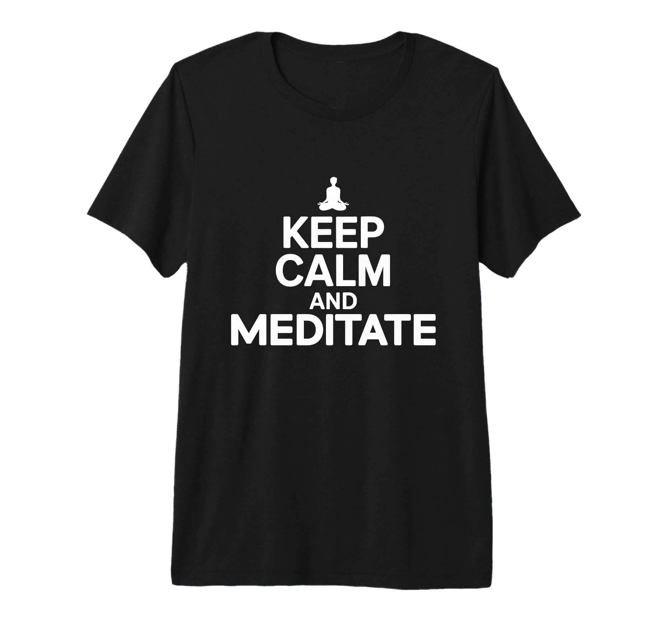 Meditation Guide Keep Calm And Meditate T-Shirt - Graphic Print Men Women - T-Shirt, Sweatshirt, Hoodie