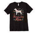 Womens Therapy Dog Mom Floral Dog Hearts T-Shirt - Minimalist Print Unisex - T-Shirt, Sweatshirt, Hoodie