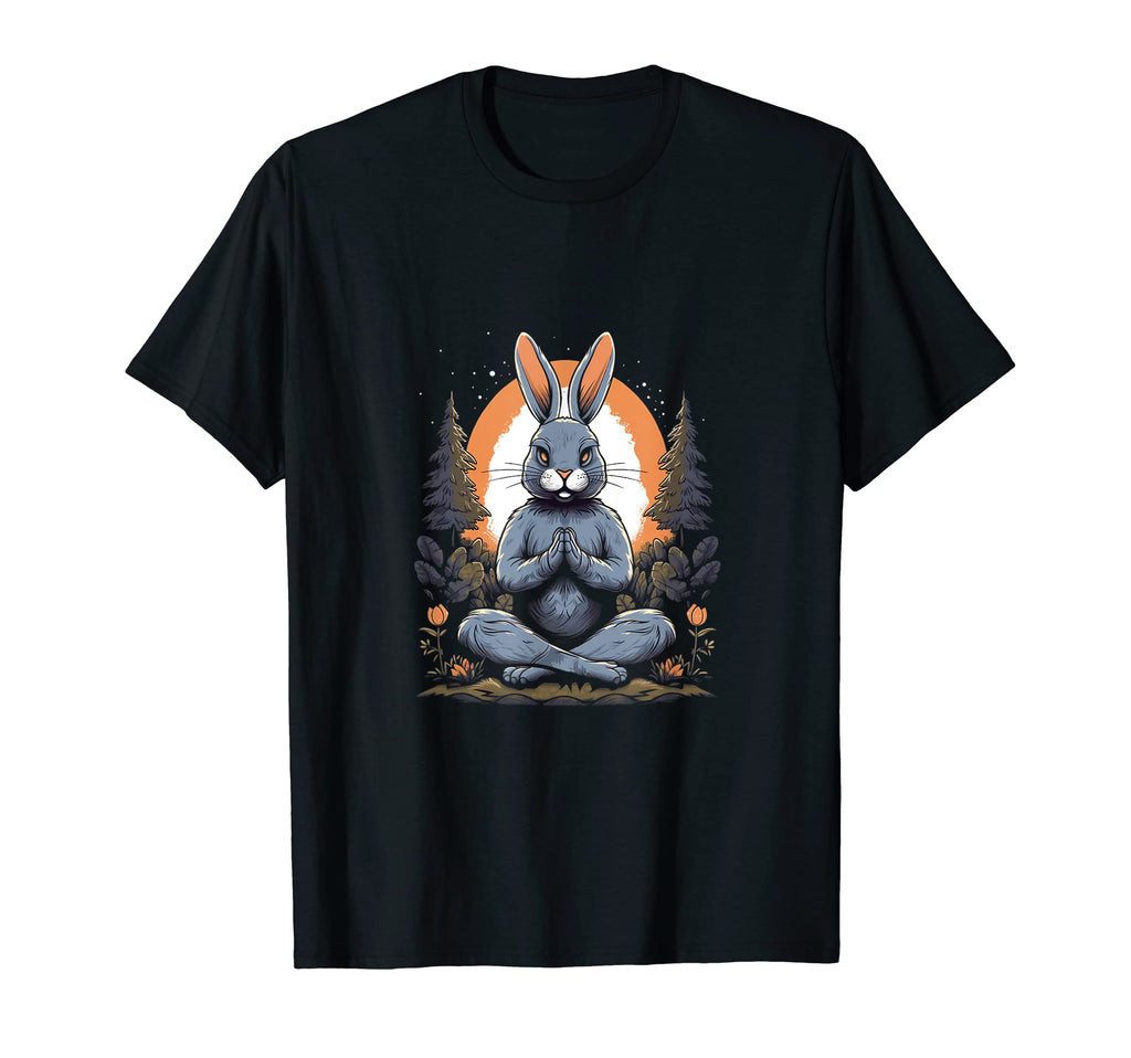 Yoga Meditation Bunny Mindfulness T-Shirt - Novelty Apparel Men Women - T-Shirt, Sweatshirt, Hoodie