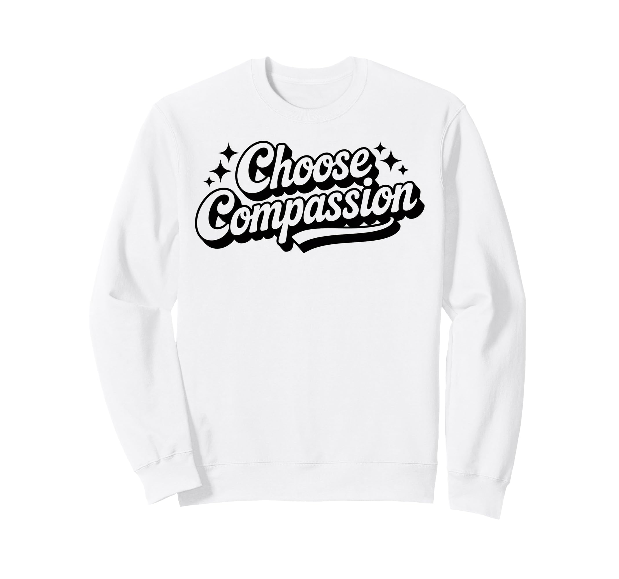 Choose Compassion Yoga Circle Sweatshirt - Fun Novelty Design Men Women - T-Shirt, Sweatshirt, Hoodie