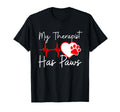 My Therapist Has Paws Animal Dog T-Shirt - Custom Art Print Men Women - T-Shirt, Sweatshirt, Hoodie