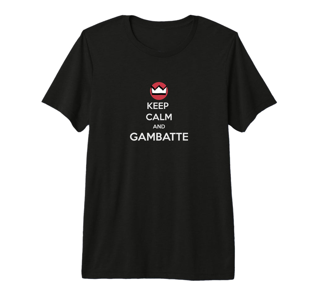 Keep Calm And Gambatte Try Your Best Anime T-Shirt - Unique Graphic Unisex - T-Shirt, Sweatshirt, Hoodie