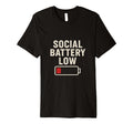 Social Battery Low Relatable Tech T-Shirt - Unique Graphic for Adults - T-Shirt, Sweatshirt, Hoodie