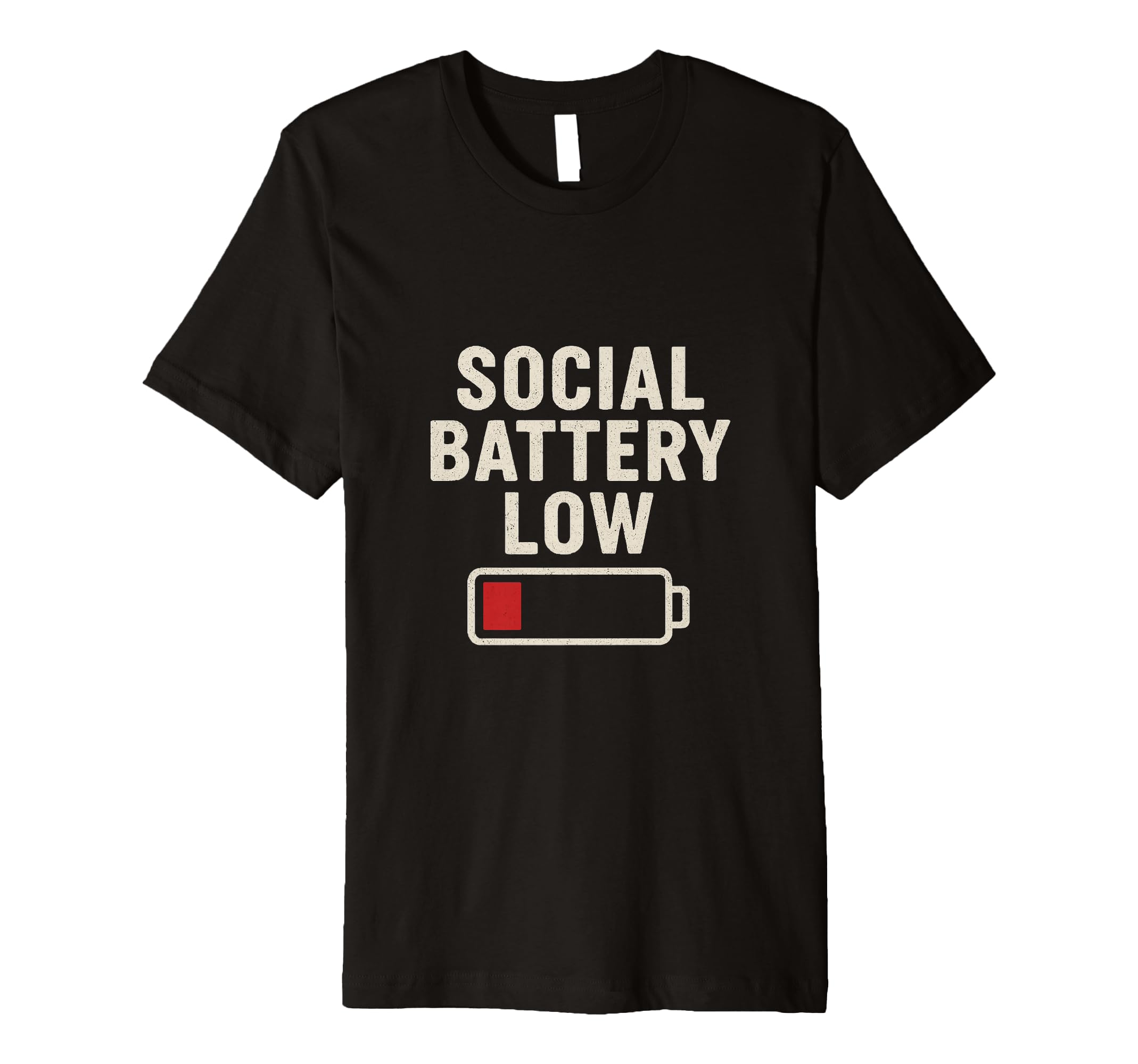 Social Battery Low Relatable Tech T-Shirt - Unique Graphic for Adults - T-Shirt, Sweatshirt, Hoodie