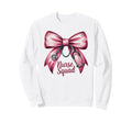 Funny Nurse Squad Bow Love Valentine Sweatshirt - Unique Graphic Unisex - T-Shirt, Sweatshirt, Hoodie