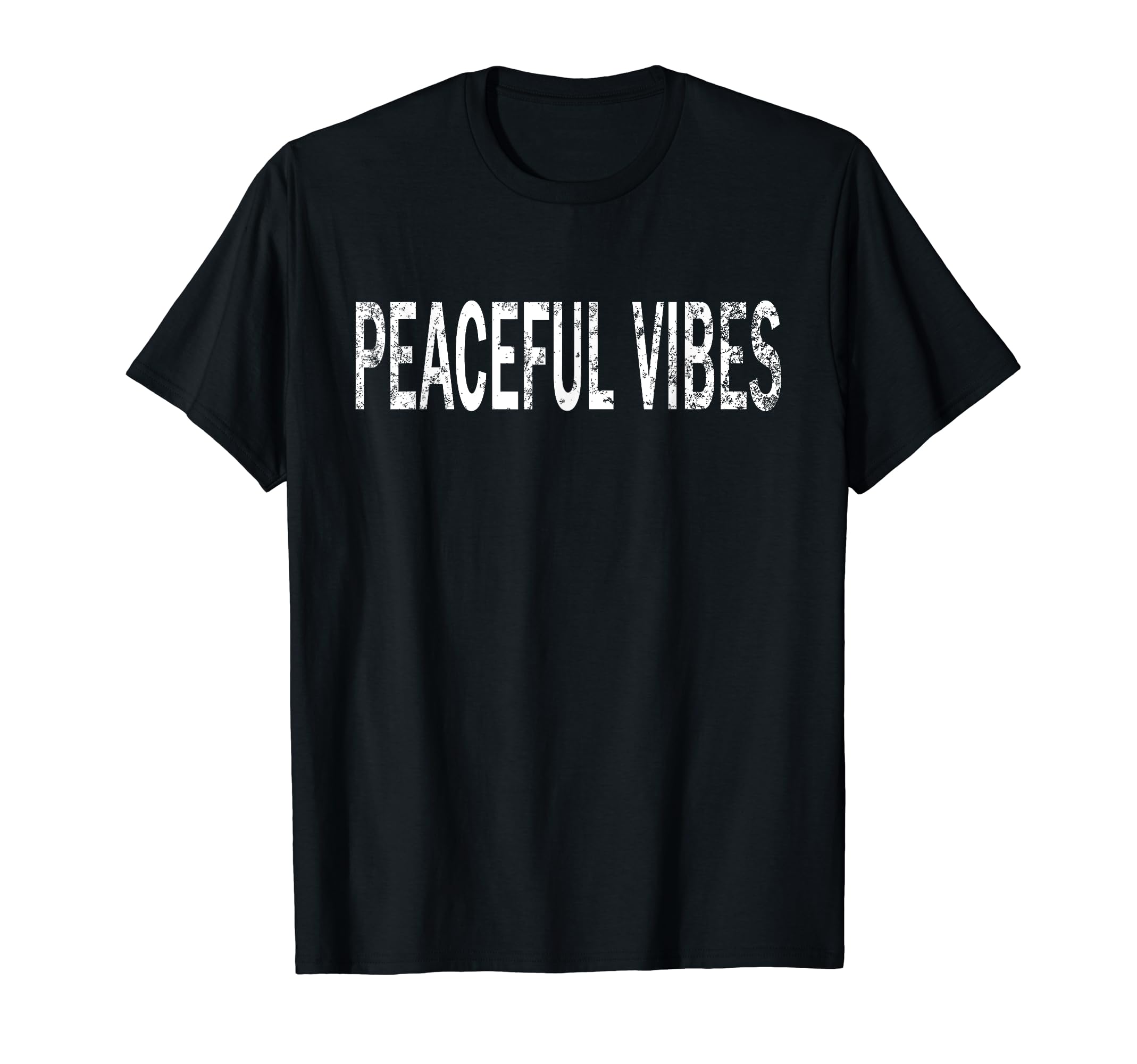 Peaceful Vibes Distressed T-Shirt - Aesthetic Graphic Men Women - T-Shirt, Sweatshirt, Hoodie