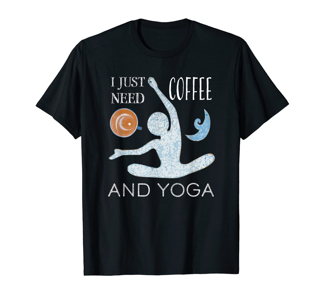 Yoga And Coffee Zen Buddha Meditation T-Shirt - Graphic Print Unisex - T-Shirt, Sweatshirt, Hoodie