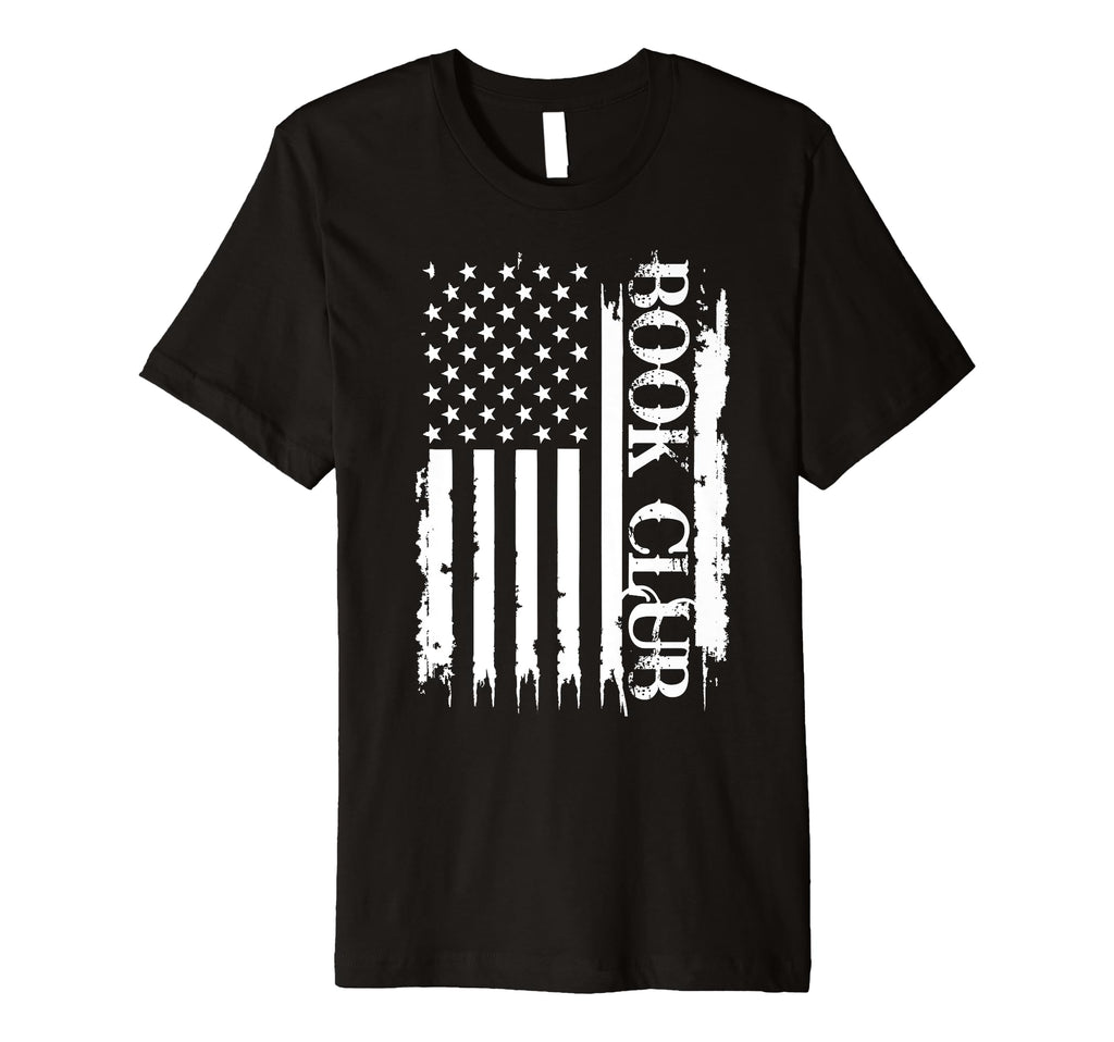 Book Club United States Distressed W T-Shirt - Unique Graphic for Adults - T-Shirt, Sweatshirt, Hoodie