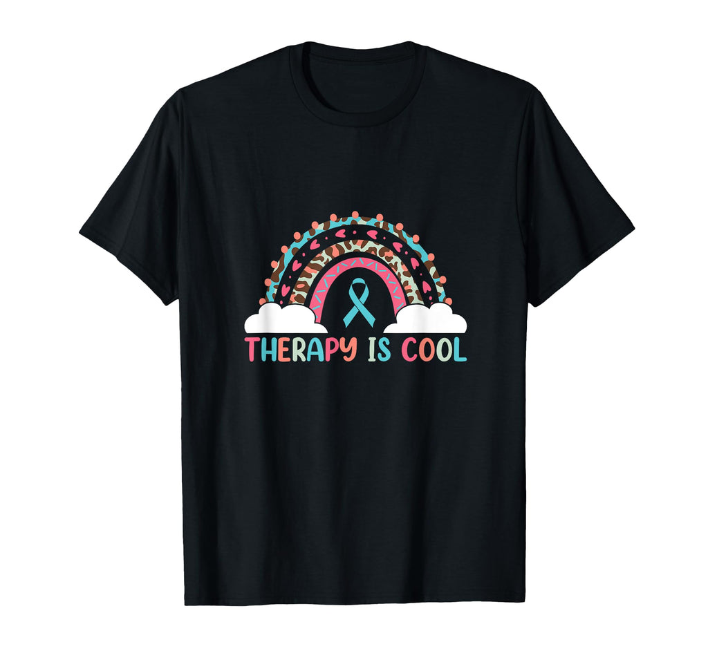 Therapy Is Believe Yourself Positive T-Shirt - Trendy Graphic Unisex - T-Shirt, Sweatshirt, Hoodie