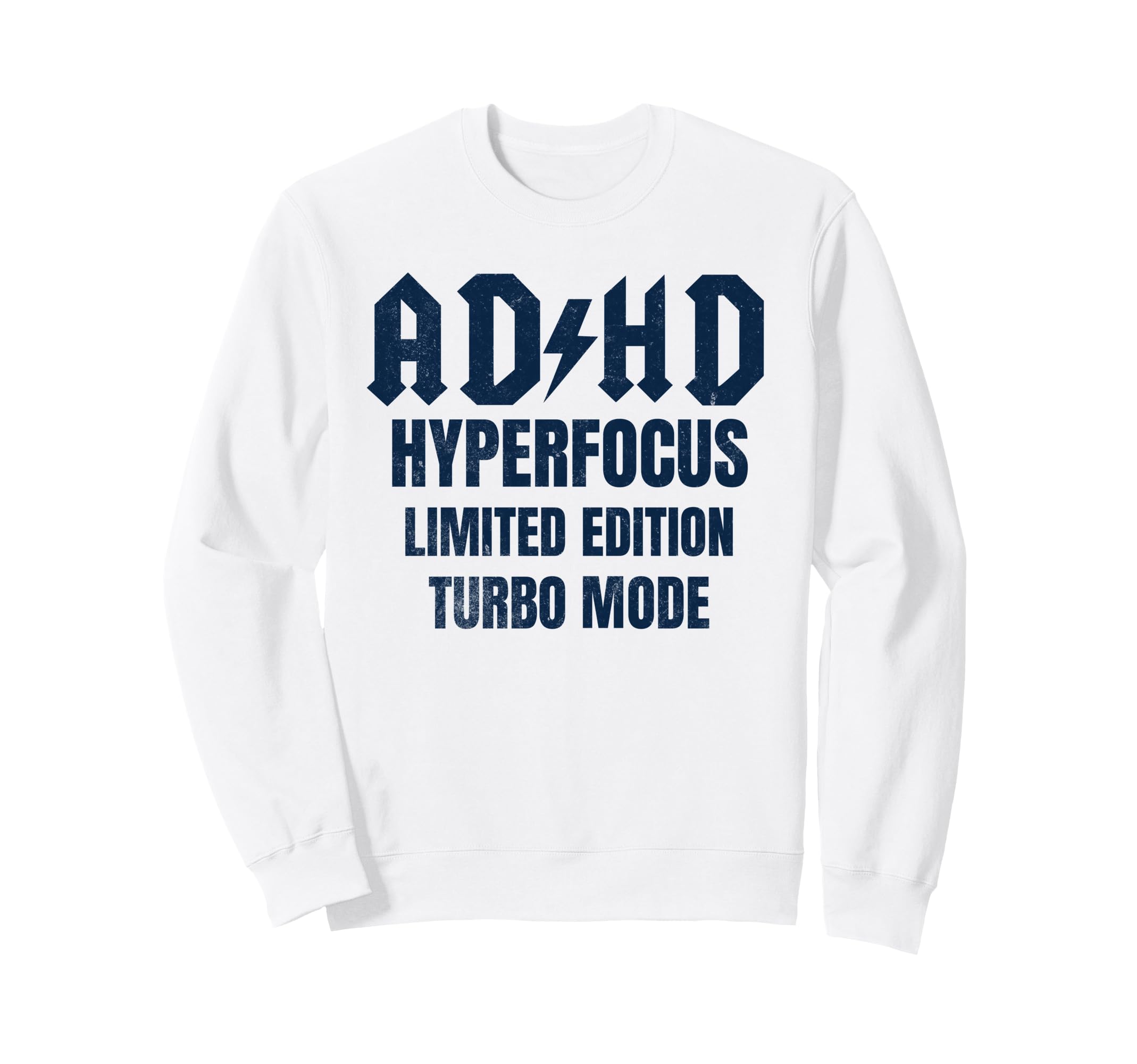 Adhd Hyperfocus Turbo Mode Sweatshirt - Minimalist Print Men Women - T-Shirt, Sweatshirt, Hoodie