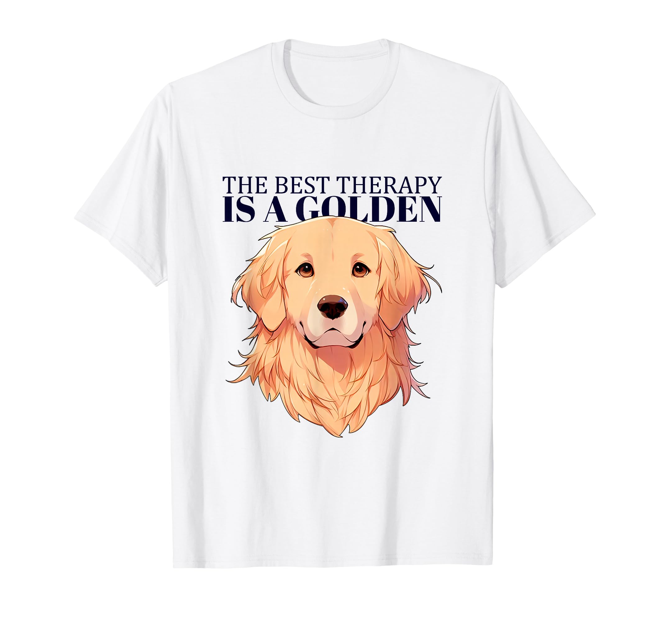 Golden Retriever Therapy Dog Art T-Shirt - Custom Art Print Unisex - T-Shirt, Sweatshirt, Hoodie