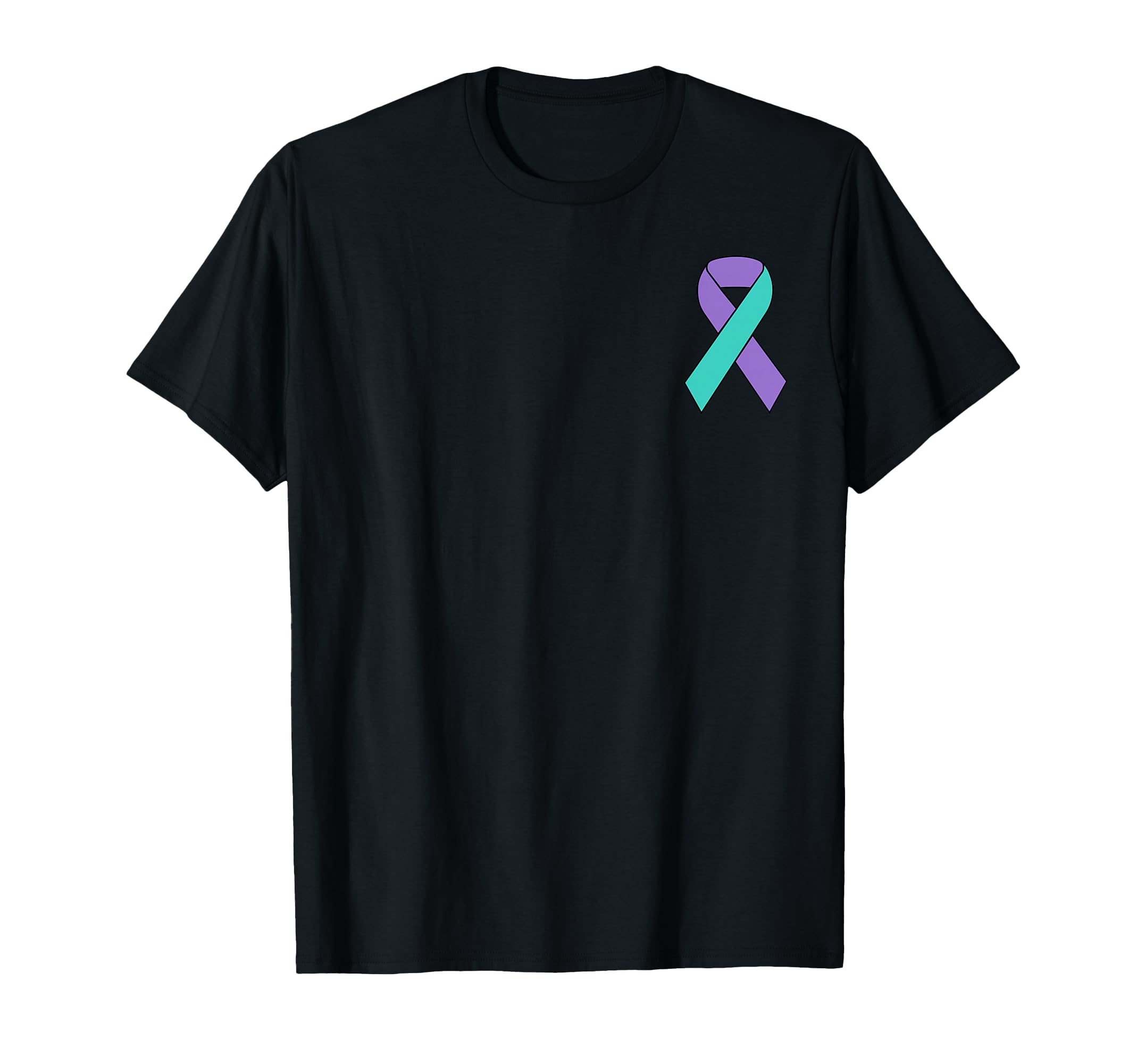 Suicide Prevention Awareness Teal Purple T-Shirt - Minimalist Print Unisex - T-Shirt, Sweatshirt, Hoodie