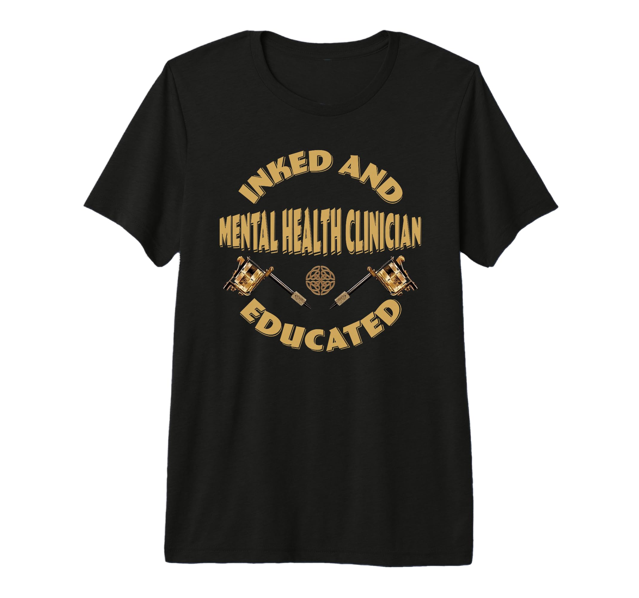 Inked And Educated Mental Health T-Shirt - Minimalist Print Men Women - T-Shirt, Sweatshirt, Hoodie