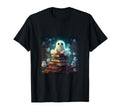 Book Nerd Ghost Reading Library T-Shirt - Casual Everyday Wear Men Women - T-Shirt, Sweatshirt, Hoodie