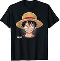 Anime Monkey D. Luffy Oversized Portrait T-Shirt Unisex T-shirt, Sweatshirt, Hoodie, Long Sleeve Tee - T-Shirt, Sweatshirt, Hoodie