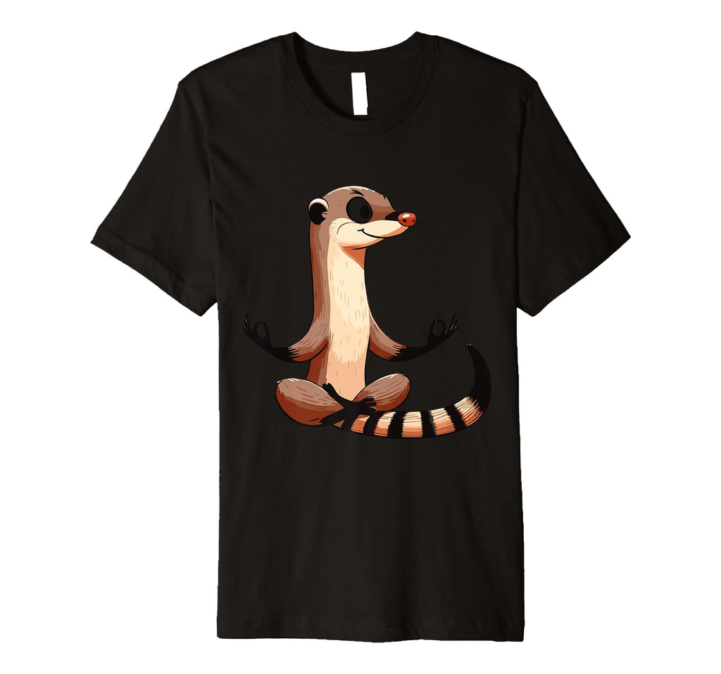 Meditation Mongoose Yoga Pose Relaxing T-Shirt - Unique Graphic Unisex - T-Shirt, Sweatshirt, Hoodie