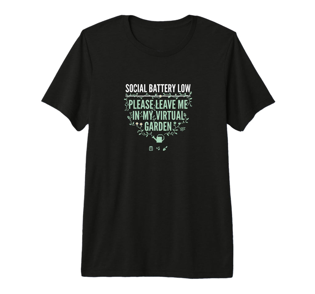 Funny Cozy Gamer Introvert Social T-Shirt - Custom Art Print for Adults - T-Shirt, Sweatshirt, Hoodie