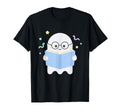 Ghost Reading Book Glasses Librarian T-Shirt - Custom Art Print Men Women - T-Shirt, Sweatshirt, Hoodie