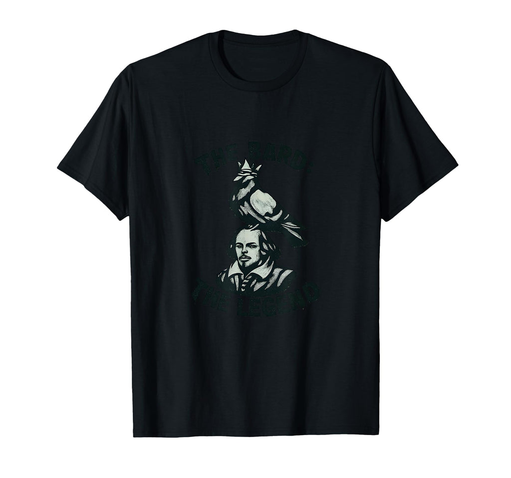 Bard Legend Shakespeare Literary Fan T-Shirt - Minimalist Print for Adults - T-Shirt, Sweatshirt, Hoodie
