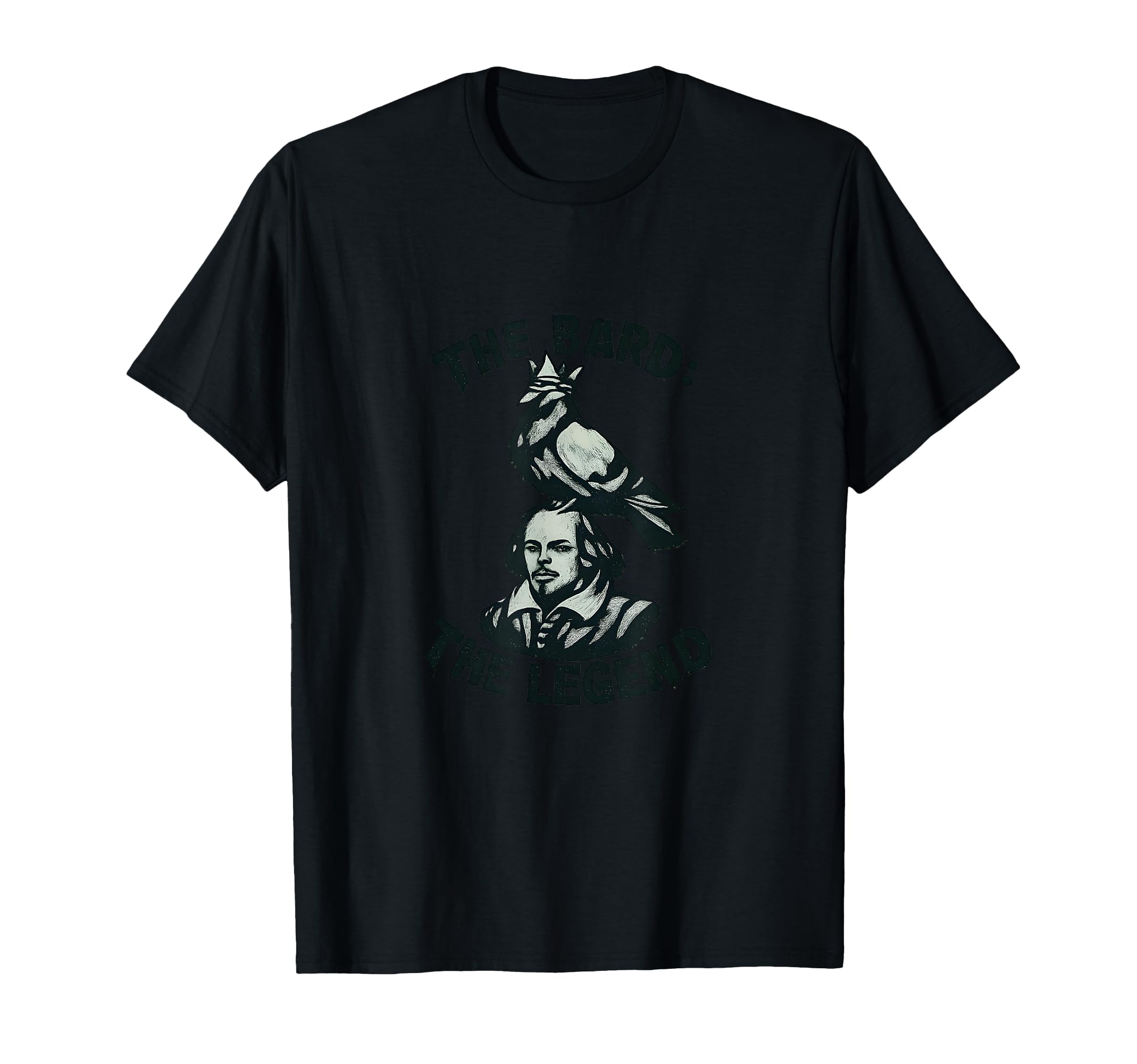 Bard Legend Shakespeare Literary Fan T-Shirt - Minimalist Print for Adults - T-Shirt, Sweatshirt, Hoodie