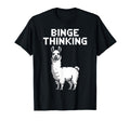 Binge Thinking Llama Pixel Art T-Shirt - Casual Everyday Wear for Adults - T-Shirt, Sweatshirt, Hoodie