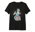 Dragon Reading Books Bookworm Pastel T-Shirt - Unique Graphic for Adults - T-Shirt, Sweatshirt, Hoodie