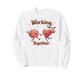 Mental Health Anxiety Heart Brain Sweatshirt - Trendy Graphic Men Women - T-Shirt, Sweatshirt, Hoodie