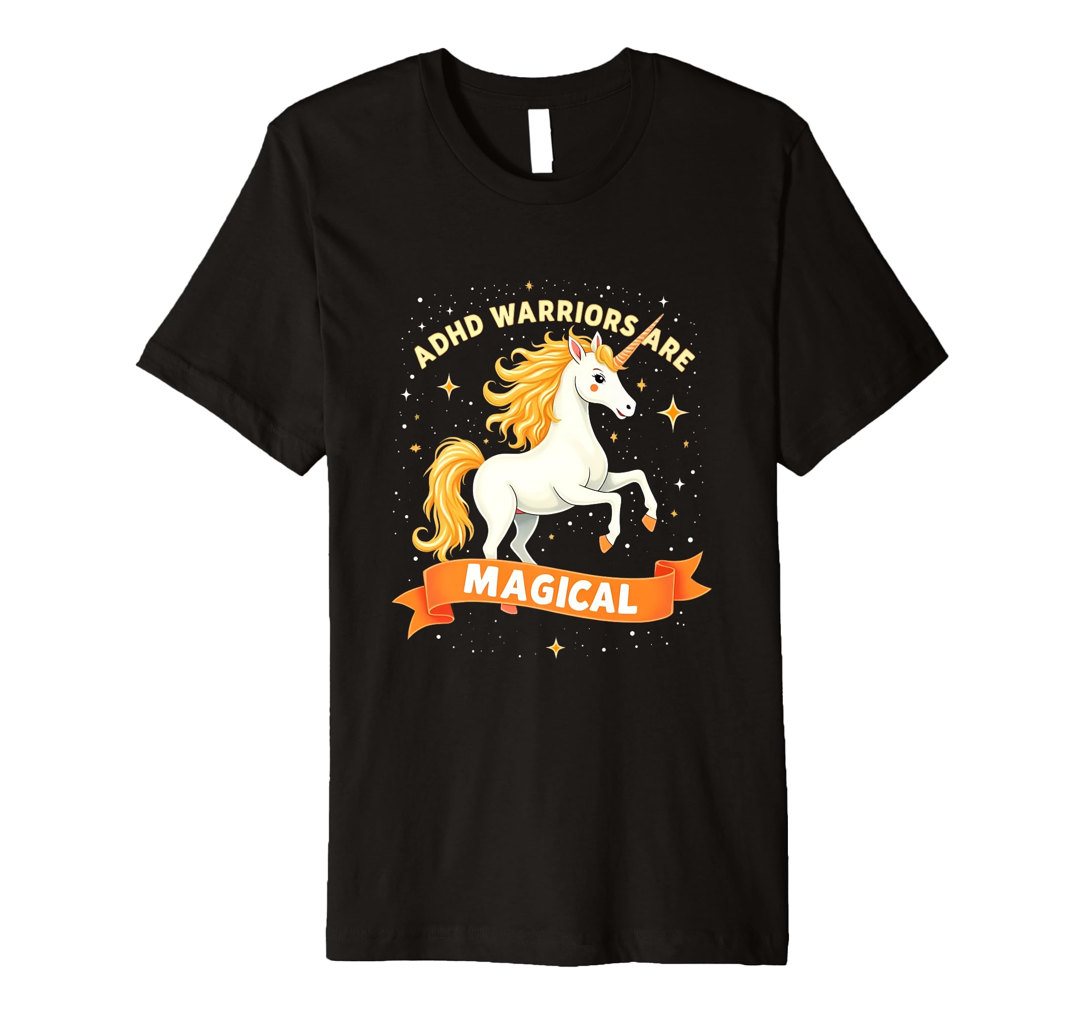 Empowered Adhd Warrior Unicorn T-Shirt - Streetwear Style Unisex - T-Shirt, Sweatshirt, Hoodie