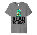 Dragon Reading Book Worm Nerd School T-Shirt - Custom Art Print Men Women - T-Shirt, Sweatshirt, Hoodie