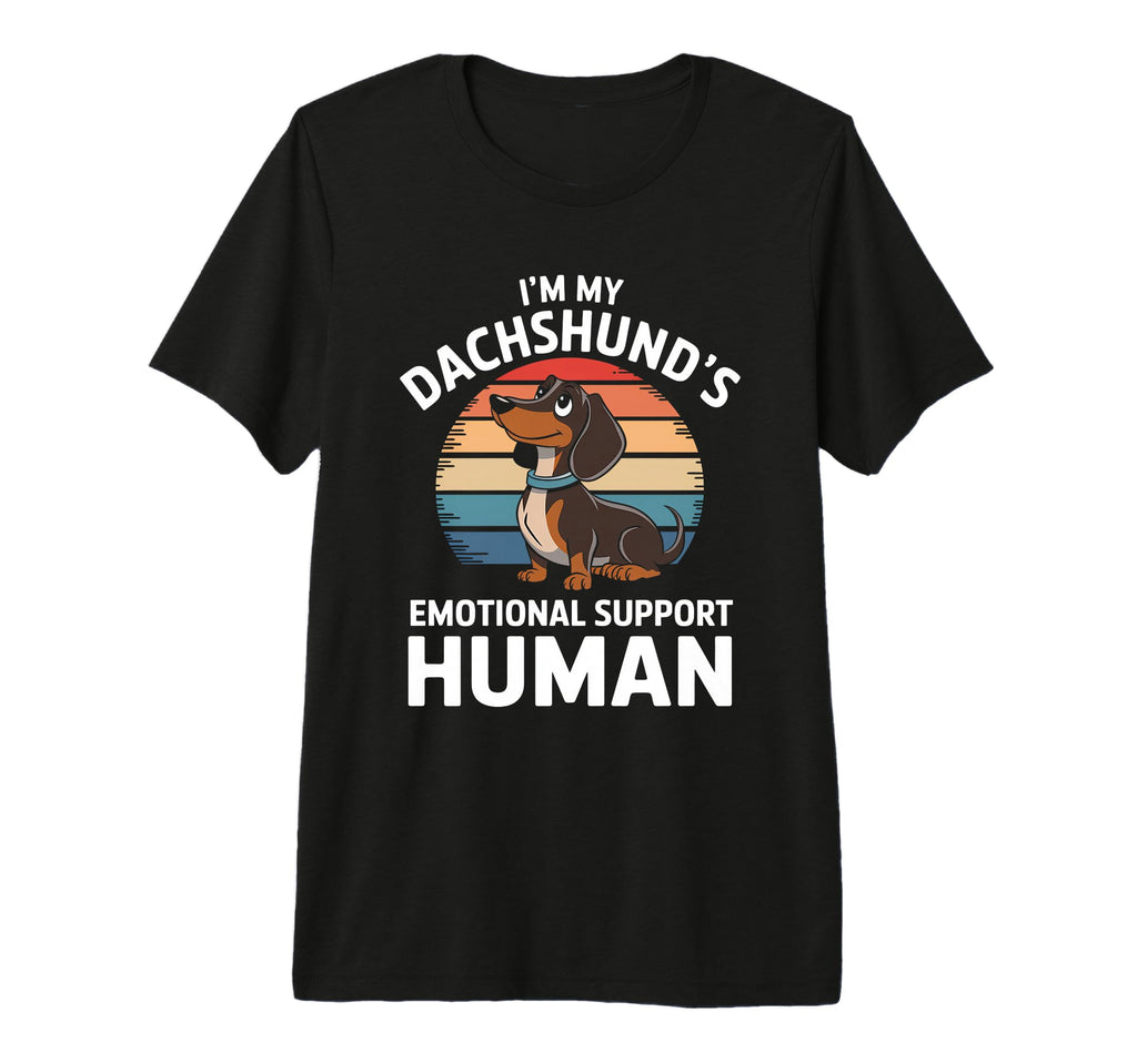 Im My Dachshunds Emotional Support T-Shirt - Aesthetic Graphic Unisex - T-Shirt, Sweatshirt, Hoodie