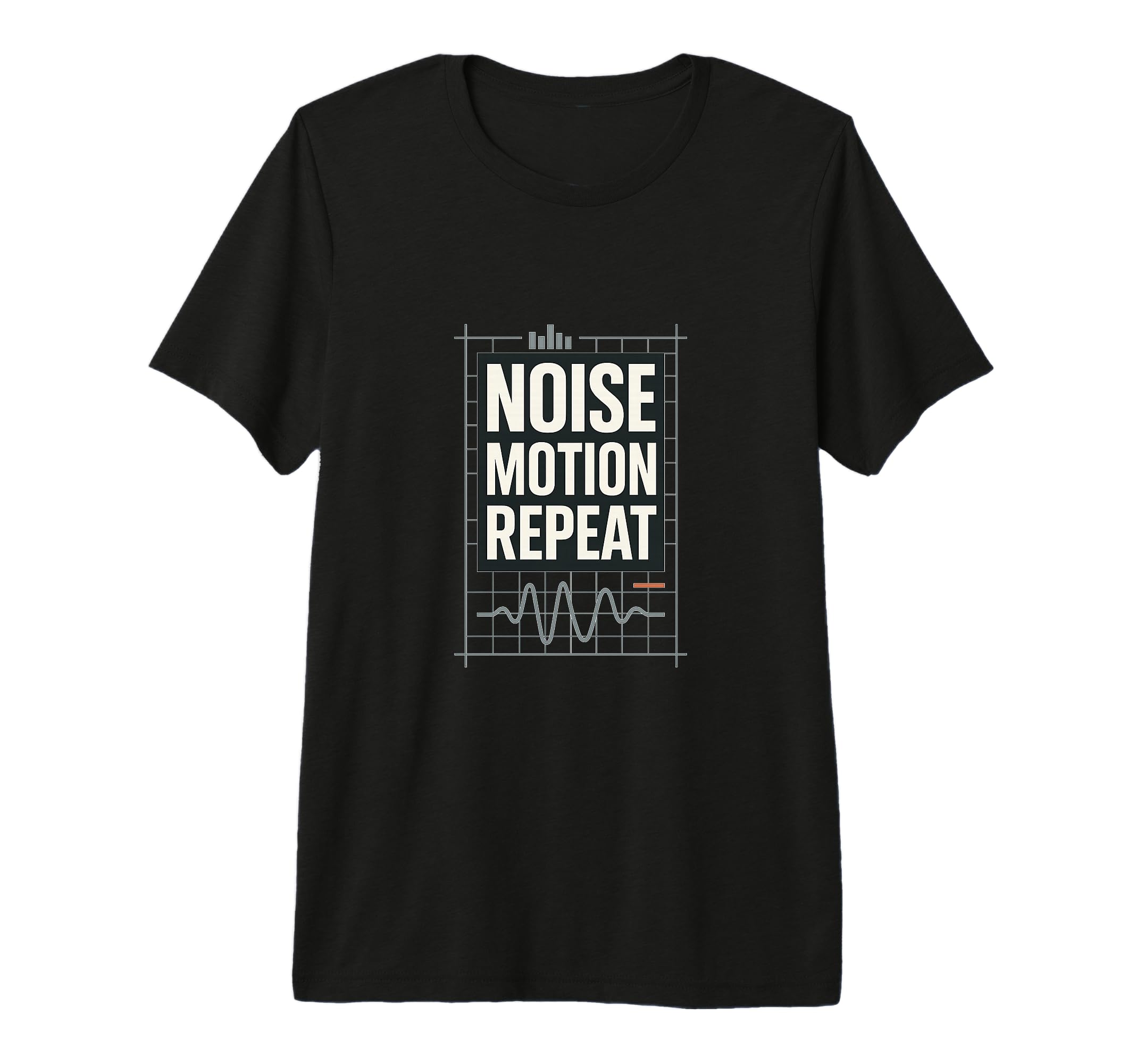 Noise Motion Repeat Tri Blend T-Shirt - Trendy Graphic Unisex - T-Shirt, Sweatshirt, Hoodie