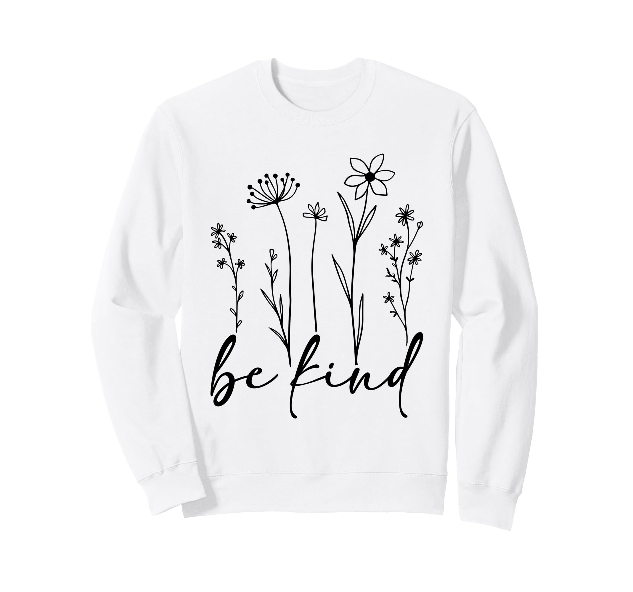 Be Kind Minimalist Love Kindness Sweatshirt - Minimalist Print Unisex - T-Shirt, Sweatshirt, Hoodie