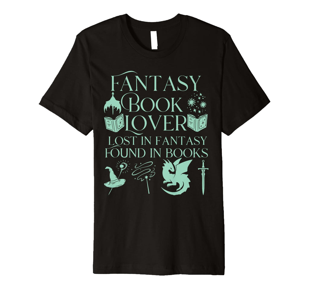 Fantasy Book Lover Dragons And T-Shirt - Fun Novelty Design for Adults - T-Shirt, Sweatshirt, Hoodie